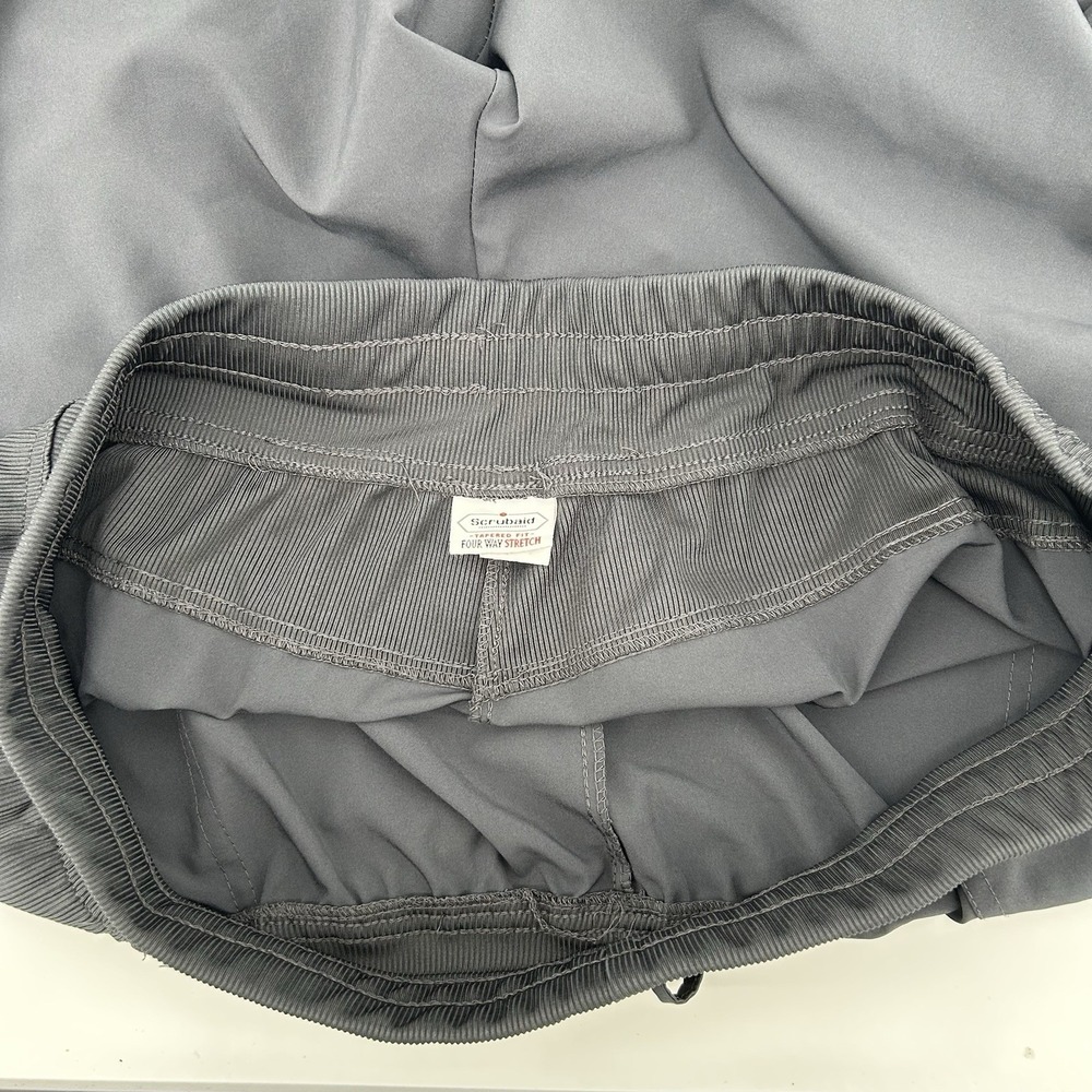 ScrubAid Womens 2XL Gray 4 Way Stretch Tapered Cargo Scrub Pants‎ Healthcare - Picture 8 of 13